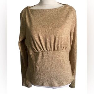 Banana Republic women’s cream metallic size M sweater